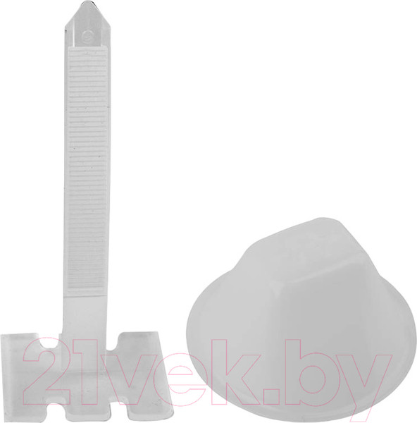 Изображение товара Система выравнивания плитки Vorel 0.75мм / 04683 (клипсы 50шт + клинья 50шт)