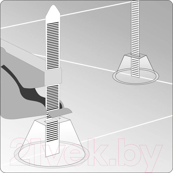 Изображение товара Зажим для выравнивания плитки Vorel 04684