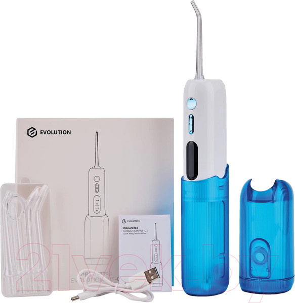 Изображение товара Ирригатор Evolution WF-03 (белый/синий)