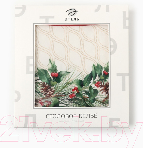 Изображение товара Скатерть Этель Christmas Wreath / 10554232