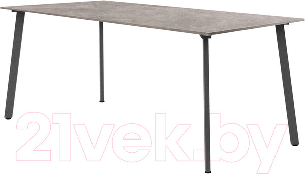 Изображение товара Обеденный стол Millwood Шанхай Л18 160x80 (бетон/графит)