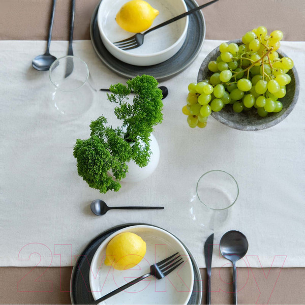 Изображение товара Дорожка на стол Этель Eco / 9631136 (40x136, молочный)