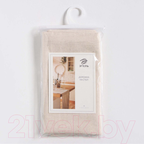 Изображение товара Дорожка на стол Этель Eco / 9631136 (40x136, молочный)