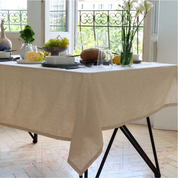 Изображение товара Скатерть Этель Eco / 9631135 (молочный)