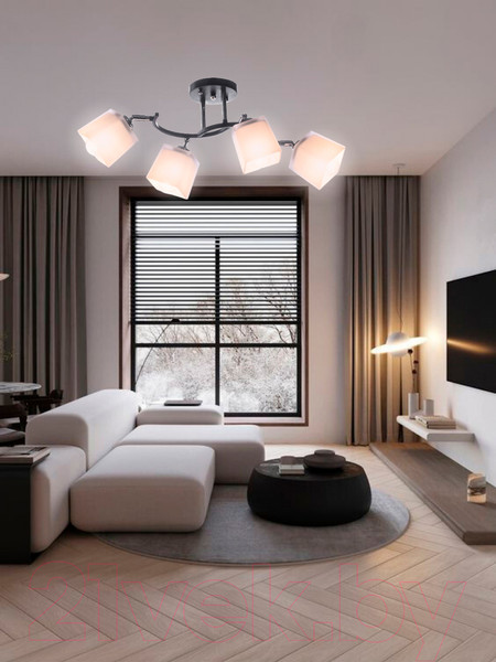 Изображение товара Спот Aitin-Pro НПБ 02-4x60-101 / N6106/4 (черный/хром)