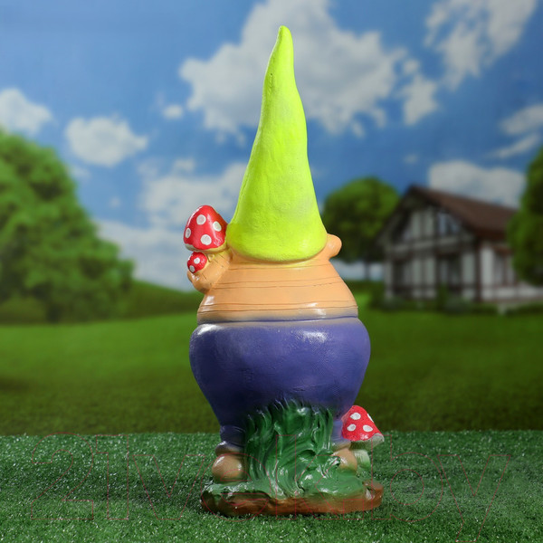 Изображение товара Фигурка для сада Хорошие сувениры Гном с грибом / 4870386