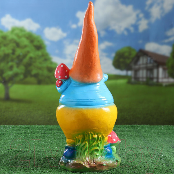 Изображение товара Фигурка для сада Хорошие сувениры Гном с грибом / 4870386