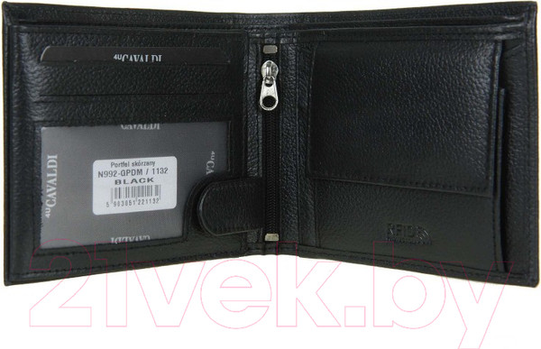 Изображение товара Портмоне Cedar 4U Cavaldi / N992-GPDM (черный)