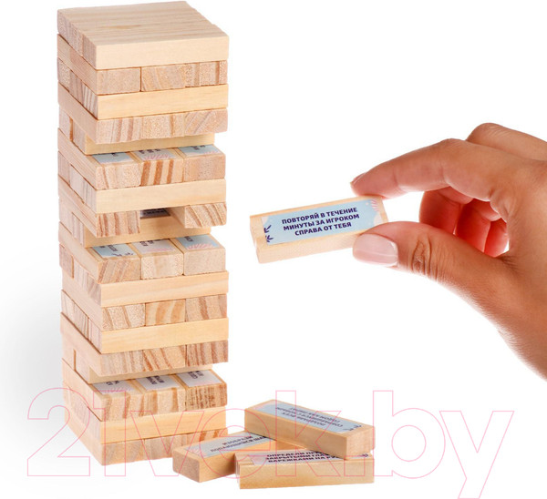 Изображение товара Настольная игра Лас Играс Новогодняя падающая башня. Новый год. Зимняя / 4971381