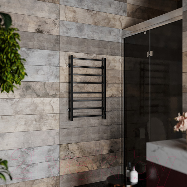 Изображение товара Полотенцесушитель электрический Roxen Caspia BK-109W-8T / 11070-5385B