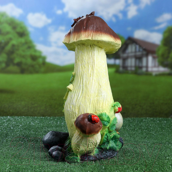 Изображение товара Фигурка для сада Хорошие сувениры Гриб с ягодой и улиткой / 1360684