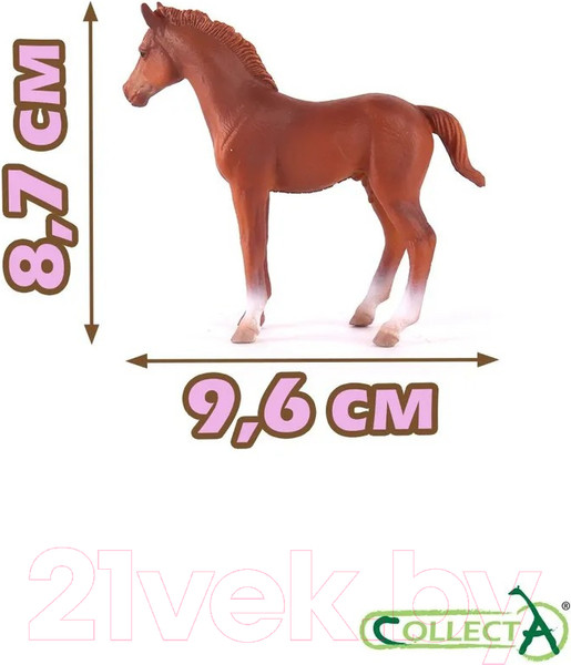 Изображение товара Фигурка коллекционная Collecta Жеребец чистокровный / 88671b  (каштановый)