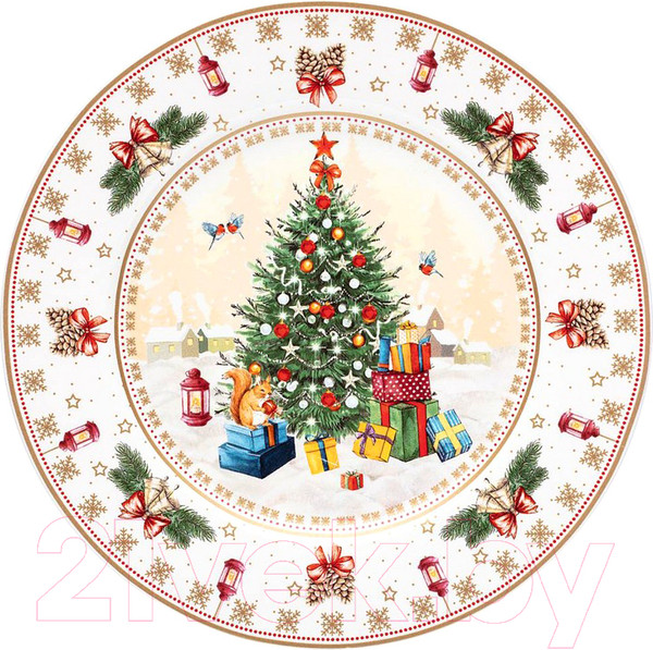 Изображение товара Тарелка закусочная (десертная) Lefard Елка / 85-1707