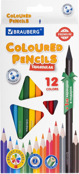 Изображение товара Набор цветных карандашей Brauberg 181936