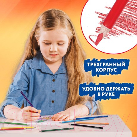 Изображение товара Набор цветных карандашей Brauberg 181936