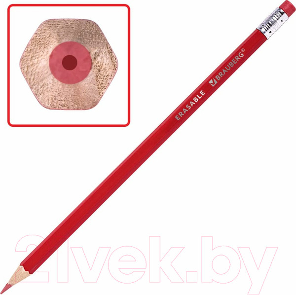 Изображение товара Набор цветных карандашей Brauberg Стираемые / 181932