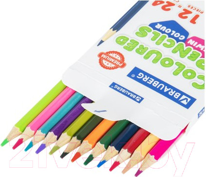 Изображение товара Набор цветных карандашей Brauberg Двусторонние / 181874