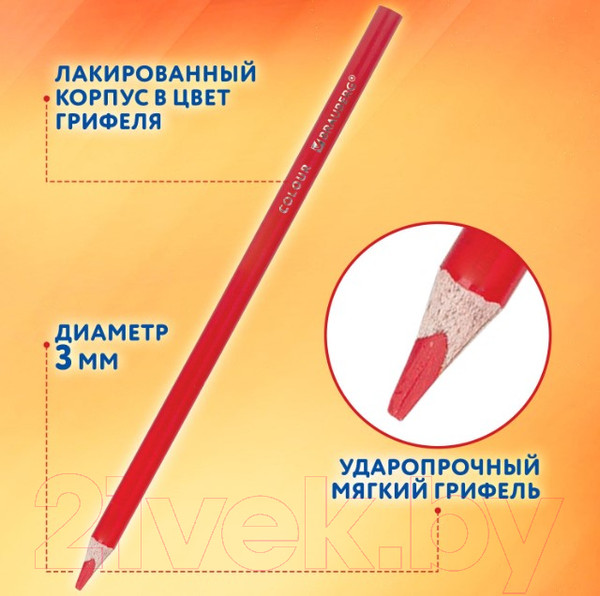 Изображение товара Набор цветных карандашей Brauberg 181937