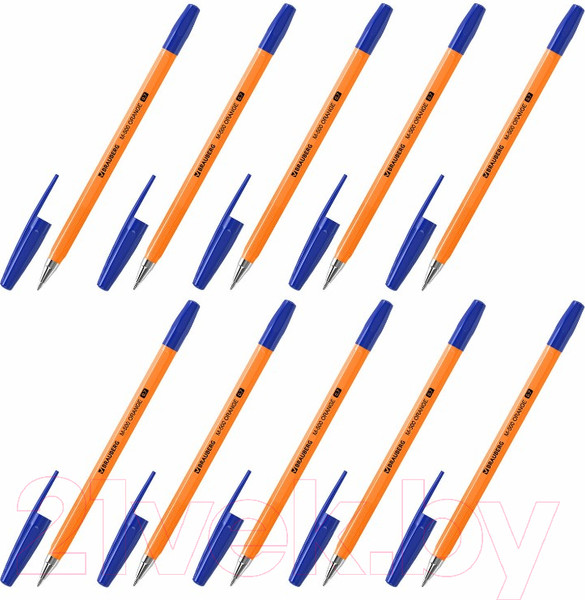 Изображение товара Набор шариковых ручек Brauberg 143951 (синий, 10шт)