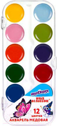 Изображение товара Акварельные краски Юнландия 192358 (12цв)
