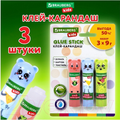 Изображение товара Клей-карандаш Brauberg PVP-основа / 271141