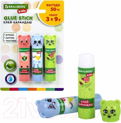 Изображение товара Клей-карандаш Brauberg PVP-основа / 271141