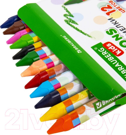 Изображение товара Восковые мелки Brauberg Kids / 271695 (12цв)