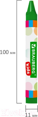Изображение товара Восковые мелки Brauberg Kids / 271695 (12цв)