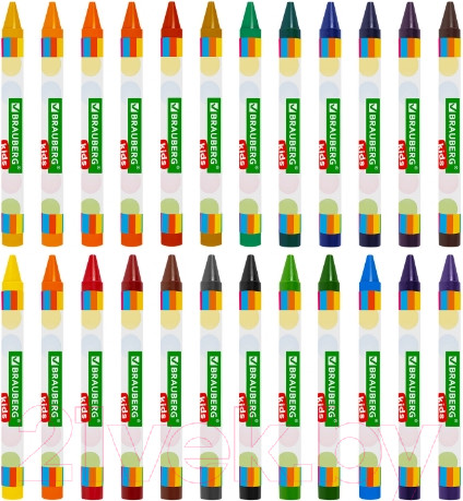 Изображение товара Восковые мелки Brauberg Kids / 271697 (24цв)