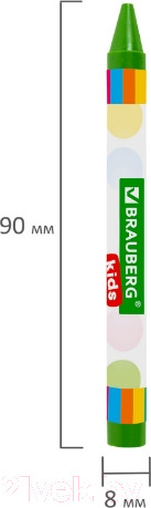 Изображение товара Восковые мелки Brauberg Kids / 271697 (24цв)