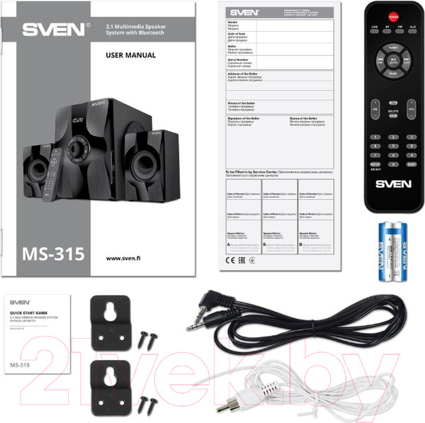 Изображение товара Мультимедиа акустика Sven MS-315 (черный)