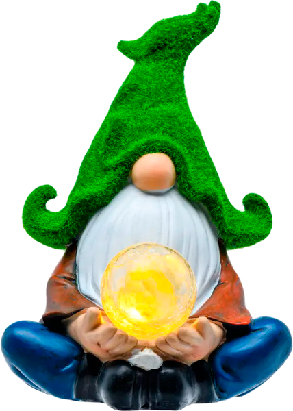 Изображение товара Садовая фигура-светильник Белбогемия Гном предсказатель 30540604 / 107729
