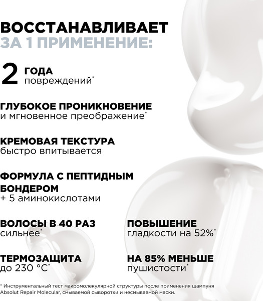 Изображение товара Маска для волос L'Oreal Professionnel Absolut Repair Molecular (50мл)