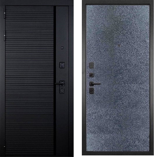 Изображение товара Входная дверь ГРАНИТ Пиано 77-1 бетон темный (86x205, левая)
