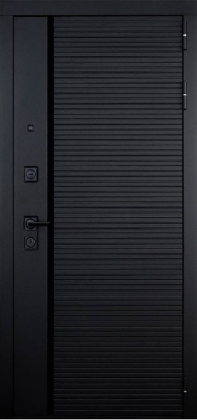 Изображение товара Входная дверь ГРАНИТ Пиано 77-1 бетон темный (96x207, правая)