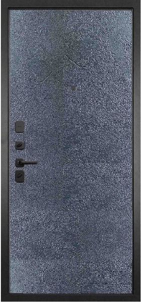 Изображение товара Входная дверь ГРАНИТ Континент 77-1 бетон темный (86x205, левая)