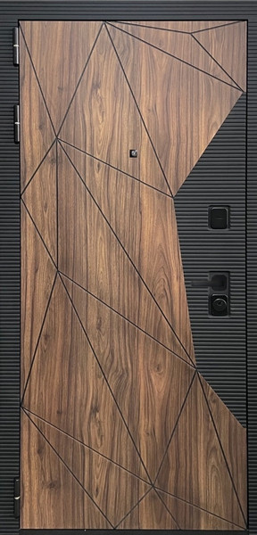 Изображение товара Входная дверь ГРАНИТ Континент 77-1 бетон темный (86x205, левая)