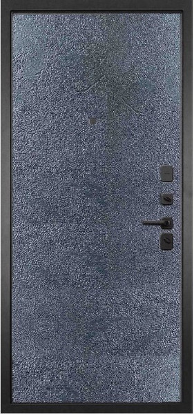 Изображение товара Входная дверь ГРАНИТ Континент 77-1 бетон темный (86x205, правая)