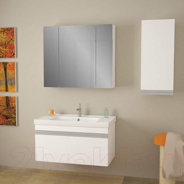 Изображение товара Тумба под умывальник Dreja Grace 90 / 99.0903 (белый глянцевый)