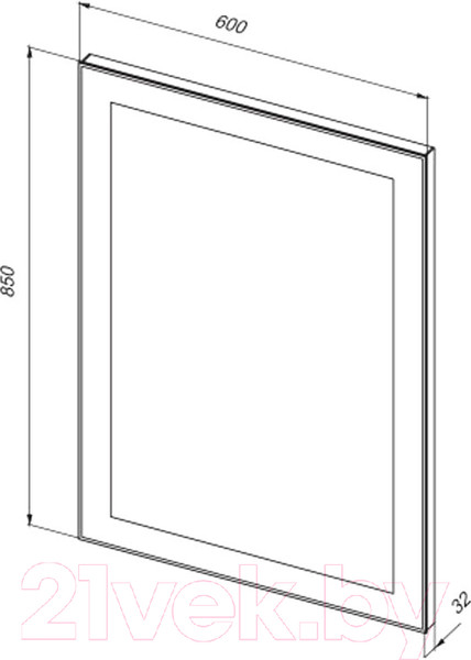 Изображение товара Зеркало Dreja Kvadro / 77.9011W