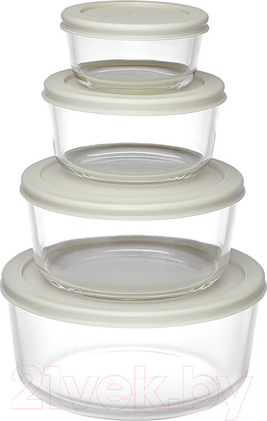 Изображение товара Набор контейнеров Smart Solutions SS0000128 (4шт, серый)