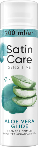 Изображение товара Гель для бритья Gillette Satin Care Алоэ вера для чувствительной кожи (200мл)