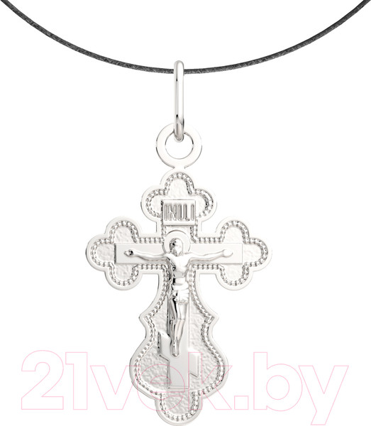 Изображение товара Крестик из серебра ZORKA 0520008.01.REL (со шнуром 55см)
