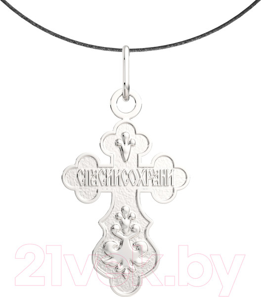 Изображение товара Крестик из серебра ZORKA 0520008.01.REL (со шнуром 55см)