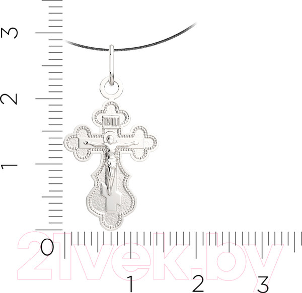 Изображение товара Крестик из серебра ZORKA 0520008.01.REL (со шнуром 55см)