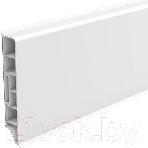 Изображение товара Плинтус Ideal Дюра 001 прямоугольный 80мм (2.2м, белый)