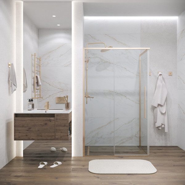 Изображение товара Душевой уголок Grossman Galaxy 100x70x195 / 120.K33.01.1070.32.00 (золото сатин/прозрачное стекло)