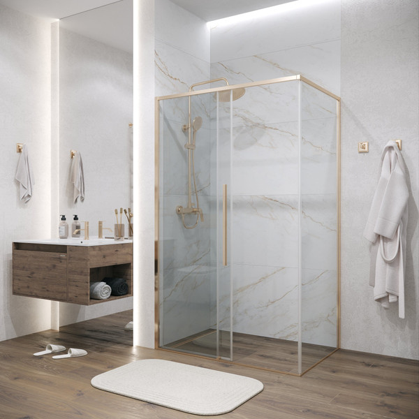 Изображение товара Душевой уголок Grossman Galaxy 100x70x195 / 120.K33.01.1070.32.00 (золото сатин/прозрачное стекло)