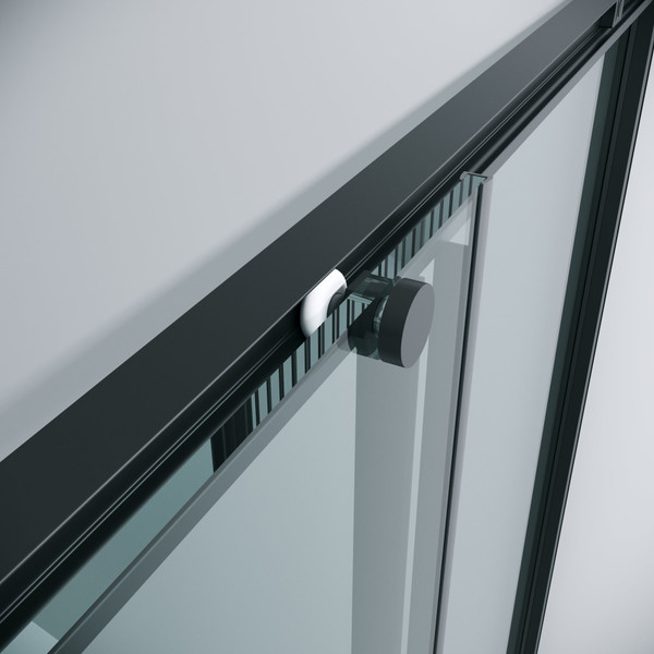 Изображение товара Душевой уголок Grossman Galaxy 100x100x195 / 300.K33.01.1010.21.00 (черный матовый/прозрачное стекло)