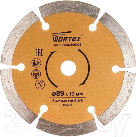 Изображение товара Отрезной диск алмазный Wortex HS S100 T (HSS100T00026)